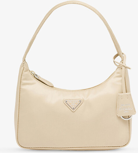 Prada Womens Yellow Re-Nylon Nylon Shoulder Bag 1 Size
