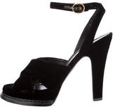 Thumbnail for your product : Yves Saint Laurent 2263 Yves Saint Laurent Velvet Sandals