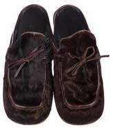 Thumbnail for your product : Marni Ponyhair Loafer Mules
