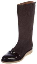 Thumbnail for your product : Emporio Armani Round-Toe Mid-Calf Boots