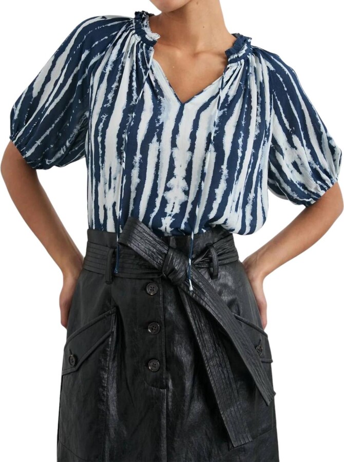 Rails Laila Blouse In Indigo Nile