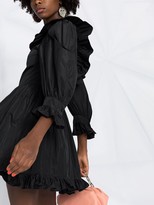 Thumbnail for your product : MSGM Ruffle-Detailing Long-Sleeve Mini Dress