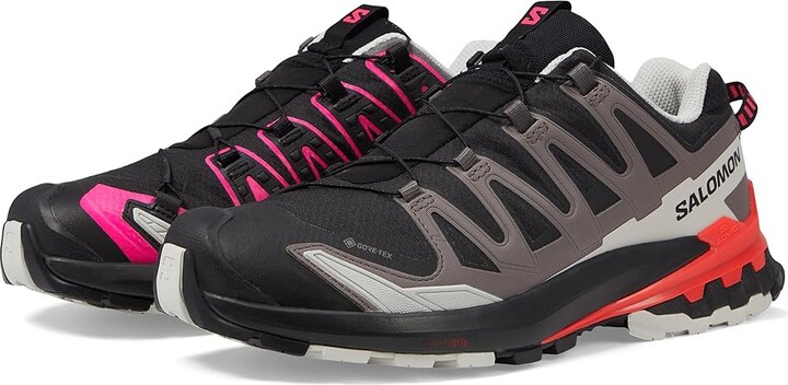 Salomon XA Pro 3D V9 GORE-TEX(r) (Black/Pink Glo/Fiery Coral) Women's Shoes  - ShopStyle