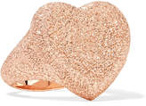 Thumbnail for your product : Carolina Bucci Florentine Heart 18-karat Rose Gold Ring