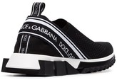 Thumbnail for your product : Dolce & Gabbana black Sorrento stretch slip-on sneakers