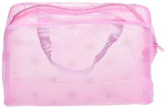 ABC Portable Floral transparent waterproof makeup bag