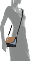 Thumbnail for your product : POVERTY FLATS by rian Color-Block Faux-Leather Asymmetric Clutch, Black/Tan