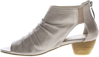 Spring Step Perforated Leather Booties - Avidra