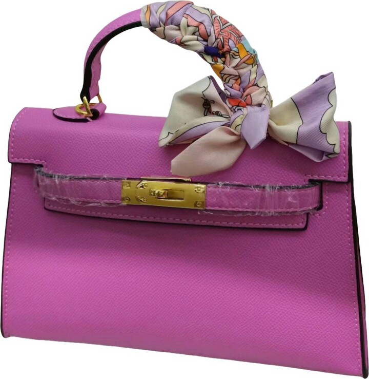 Glam Collections Glam Signature Mini Purse In Hot Pink