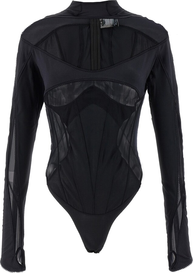 Thierry Mugler 'multi-layer Lingerie' Bodysuit