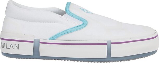 Marcelo Burlon County of Milan Logo Printed Slip-On Sneakers