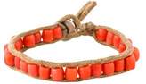 Thumbnail for your product : Me & Ro Me&Ro Coral & Cord Wrap Bracelet