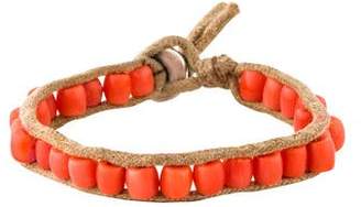 Me & Ro Me&Ro Coral & Cord Wrap Bracelet