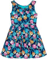 Thumbnail for your product : Uttam Girls Floral Print Boat Neck Dress