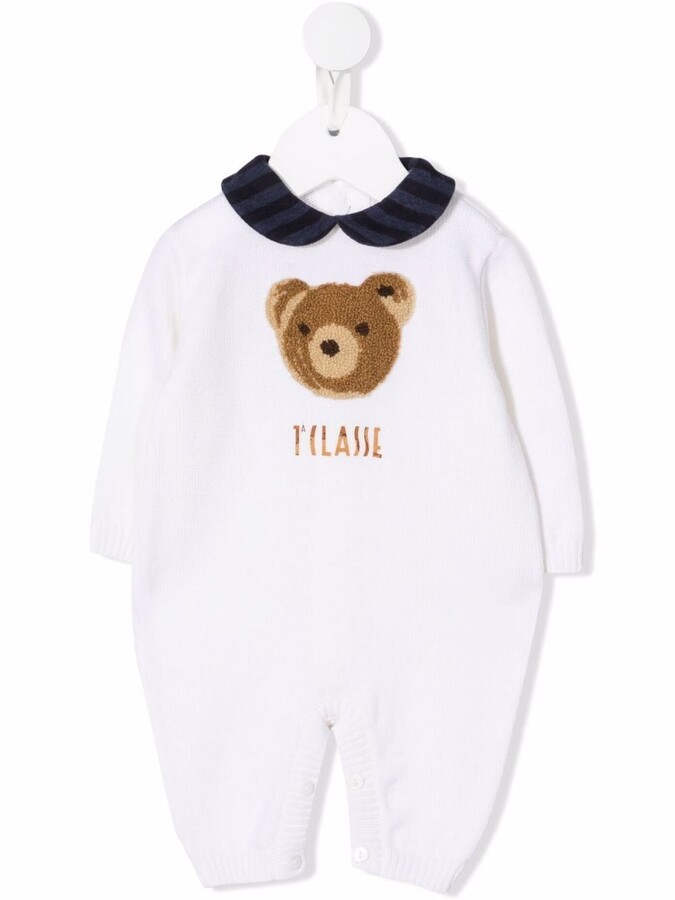 Alviero Martini Kids Teddy BearKnit Merino Romper ShopStyle Boys