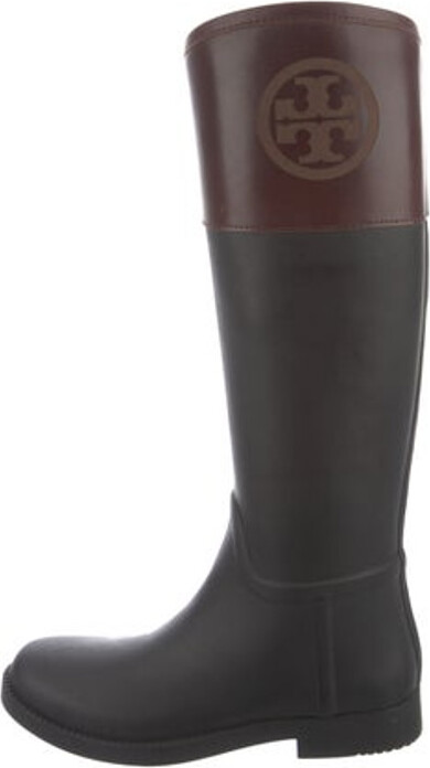 tory burch rubber rain boots