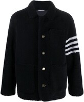 Thumbnail for your product : Thom Browne 4-Bar shearling jacket