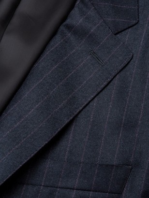 Canali Classic-Fit Purple Pinstripe Wool Suit