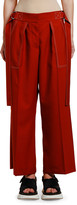 Thumbnail for your product : Marni Side-Belted Stitched Wool Trousers