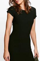 Thumbnail for your product : boohoo Kristen Jaquard Short Sleeve Bodycon Dress