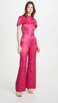 Thumbnail for your product : Brandon Maxwell Silk Cap Sleeve Jumpsuit
