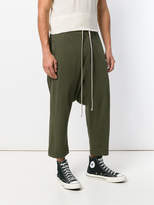 Thumbnail for your product : Rick Owens dropped crotch cropped trousers