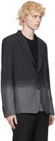 Thumbnail for your product : Givenchy Black & Grey Wool Faded Blazer