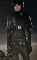Thumbnail for your product : Balmain High-Rise Belted Leather Shorts