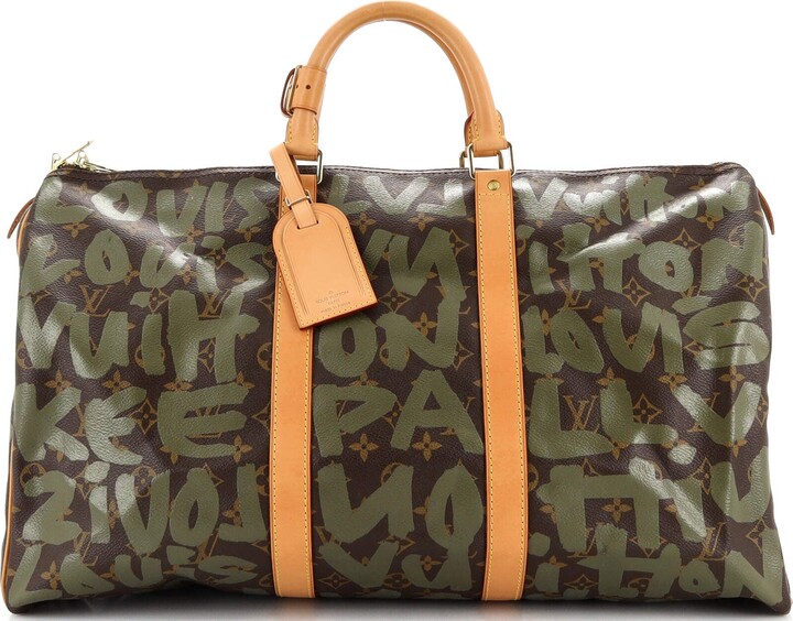 Louis Vuitton Keepall Bag Limited Edition Monogram Graffiti 50 - ShopStyle