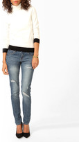 Thumbnail for your product : Forever 21 Contrast Trimmed Turtleneck Sweater