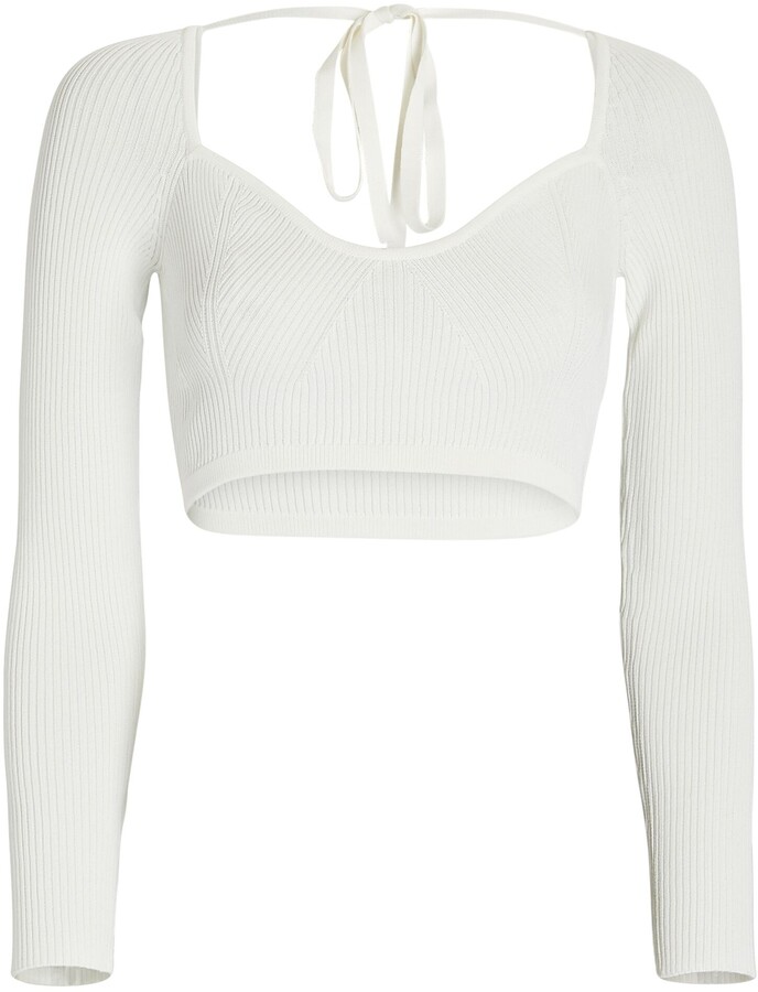 Ivory Crop Top | Shop the world's largest collection of fashion 