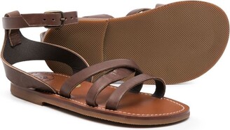 Pépé Leather Multi-Strap Sandals