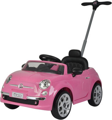 2-in-1 Fiat 500 Model Baby Toddler Toy Push Car Stroller