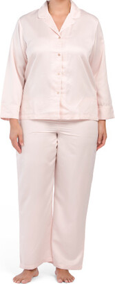  EYHLKM Jacquard Leopard Print Black Pink White Color M L XL XXL  Size Women's Satin Pajamas Sets Nightwear (Color : B, Size : X-Large) :  Clothing, Shoes & Jewelry