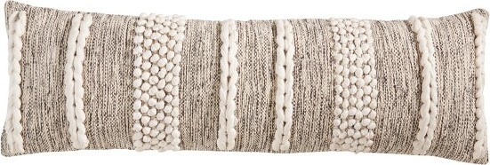 Saro Lifestyle SaroLifestyleBohoChicBraidedKnotPolyFilledPillowBeige13\