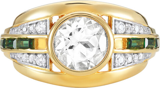 V by Laura Vann Laura Vann Olive 18kt Gold Vermeil Ring