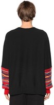 Thumbnail for your product : Facetasm Cotton Jersey Sweatshirt W/ Wool Cuffs