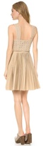 Thumbnail for your product : Catherine Malandrino Pleated Lace Detail Dress