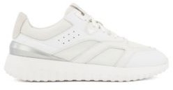 HUGO BOSS Lace-up trainers with mixed-material uppers