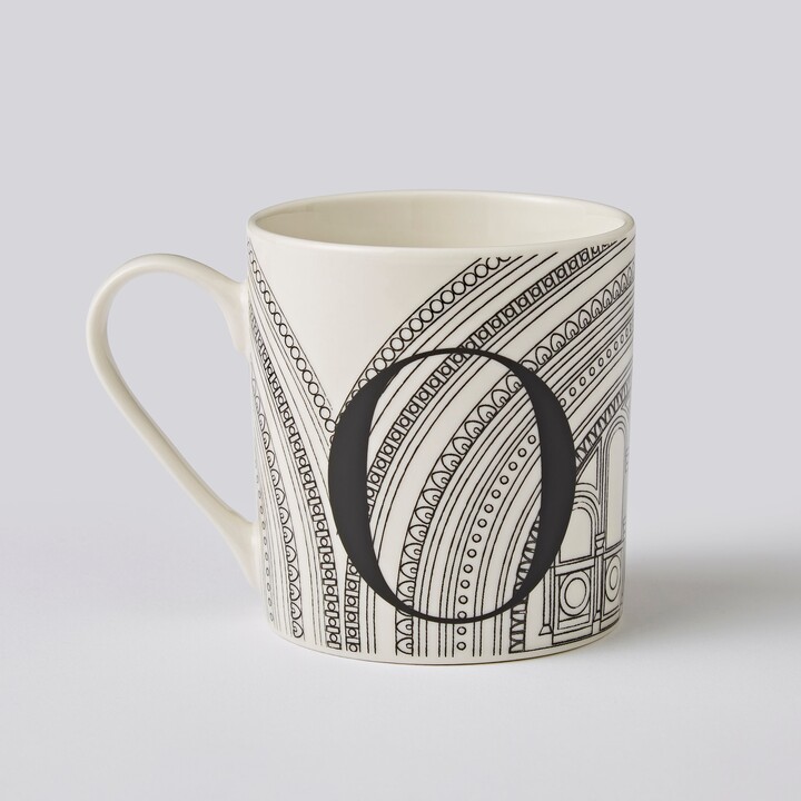 Dunelm Personalised Waterhouse Monogram Mug Black/White ShopStyle
