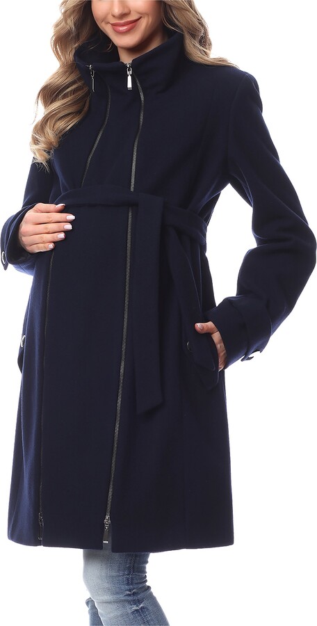 maternity wool coat