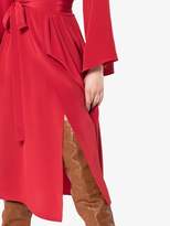 Thumbnail for your product : Adam Lippes kimono wrap silk midi dress