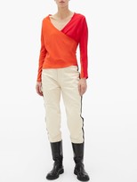 Thumbnail for your product : BOLT X EDIE Race Silk Wrap Top - Red Multi