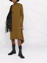 Thumbnail for your product : Marques Almeida Asymmetric Ribbed-Knit Draped Dress