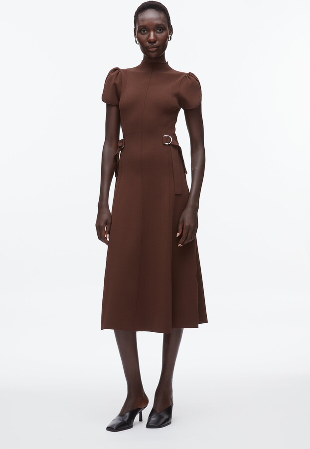 Tucked Front Shirt Dress in KHAKI - ShopStyle