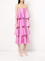 Thumbnail for your product : SOLACE London strapless ruffled dress