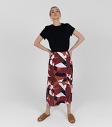Thumbnail for your product : New Look Zibi London Geometric Split Midi Skirt