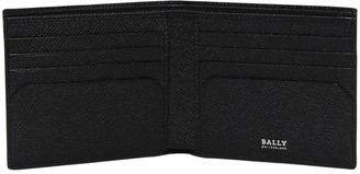 Bally Logo Stripe Leather Billfold Wallet