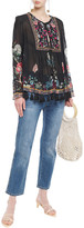 Thumbnail for your product : Camilla Embellished Printed Jacquard Blouse