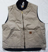 Thumbnail for your product : The North Face New Mens Carhartt Sandstone Duck Work Insulated Quilted TALL VEST Jacket Coat